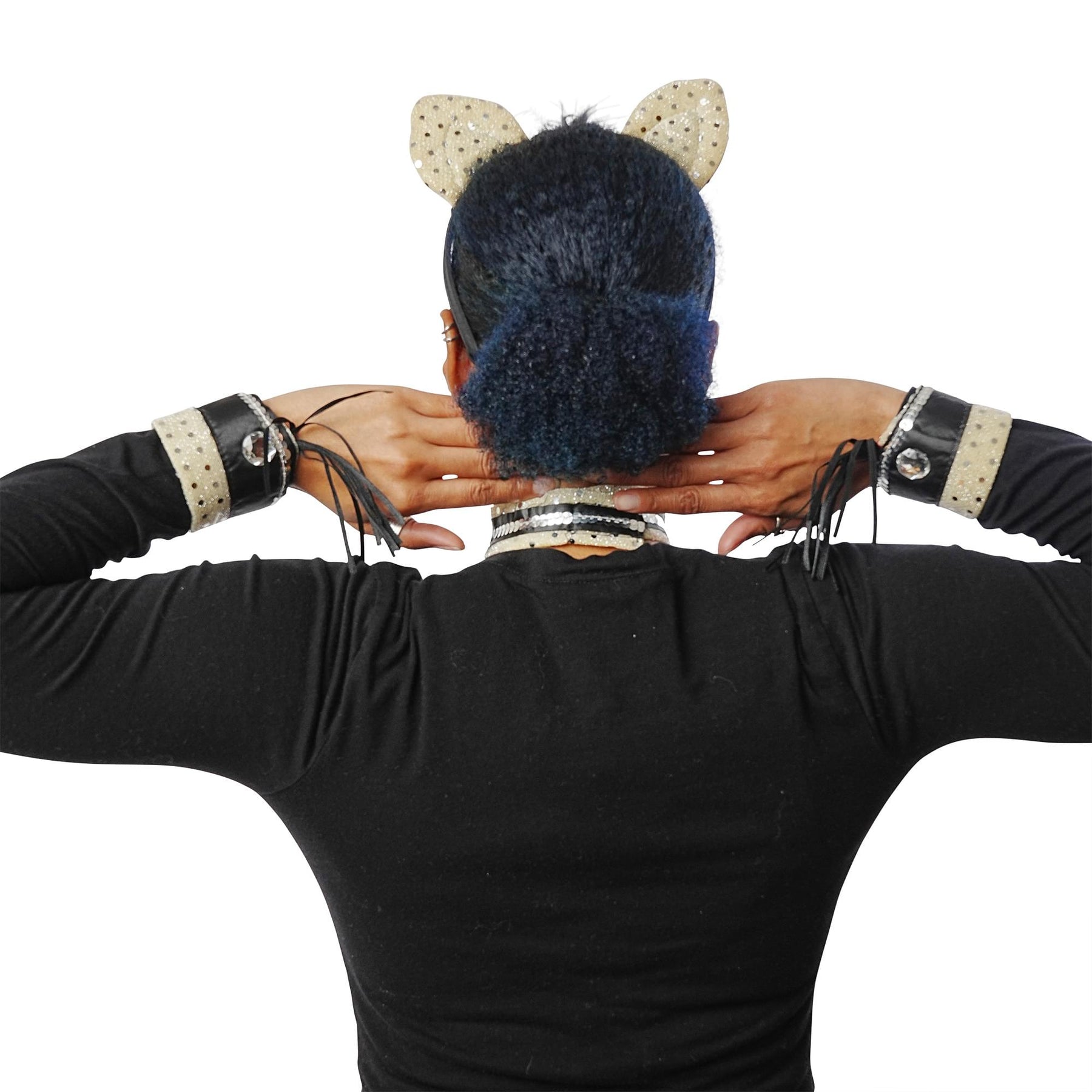 Cat Adult Costume Set - Headpiece, Tail, Collar, & Cuffs