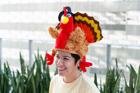 Thanksgiving Holiday Turkey Hat Festive Headgear | One Size Fits Most Adults