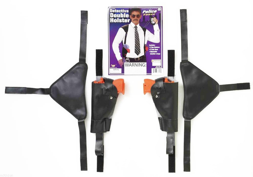 Double Gun Detective Style Adult Costume Shoulder Holster