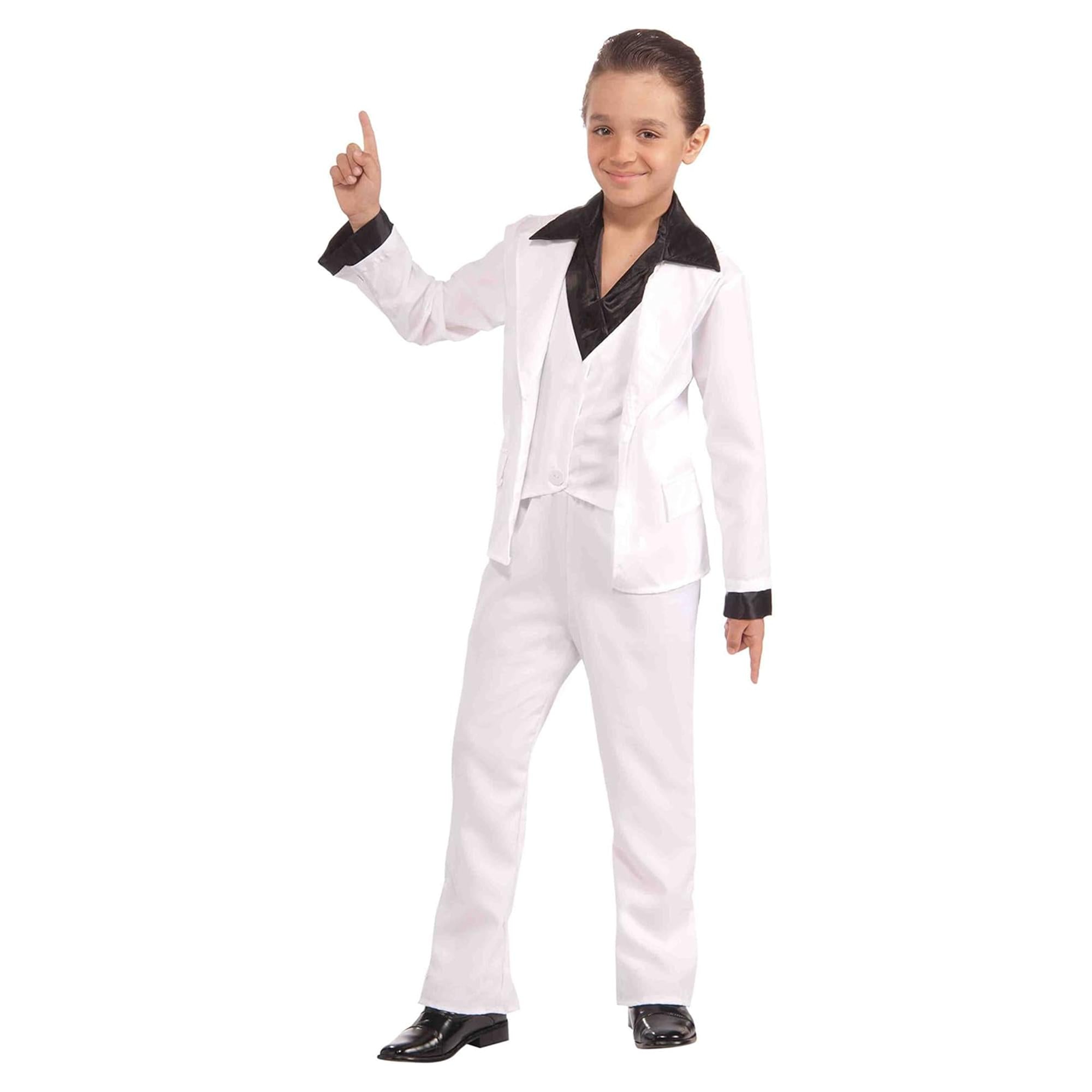 70's Disco Fever White Suit Child Costume