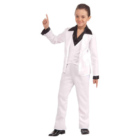 70's Disco Fever White Suit Child Costume