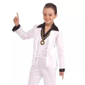 70's Disco Fever White Suit Child Costume