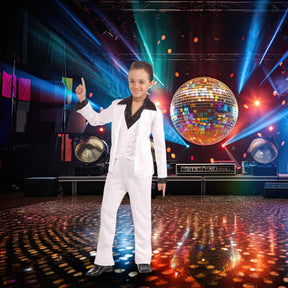 70's Disco Fever White Suit Child Costume