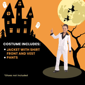 70's Disco Fever White Suit Child Costume
