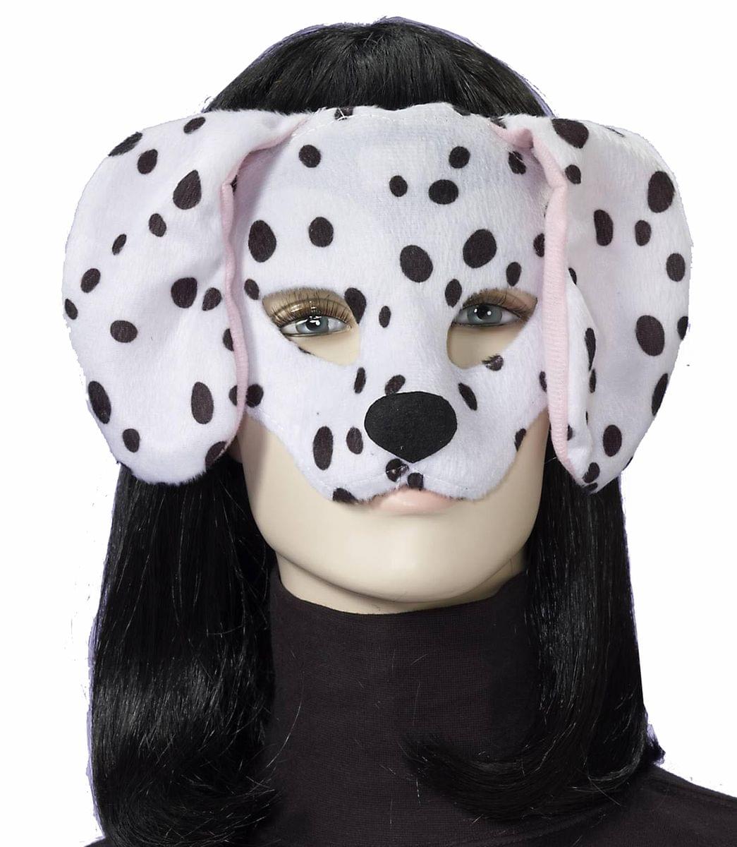 Deluxe Fuzzy Animal Mask Adult: Dalmatian