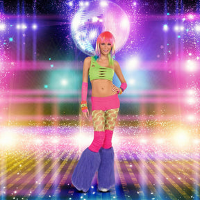 Club Candy Solid Neon Costume Booty Shorts Adult: Pink