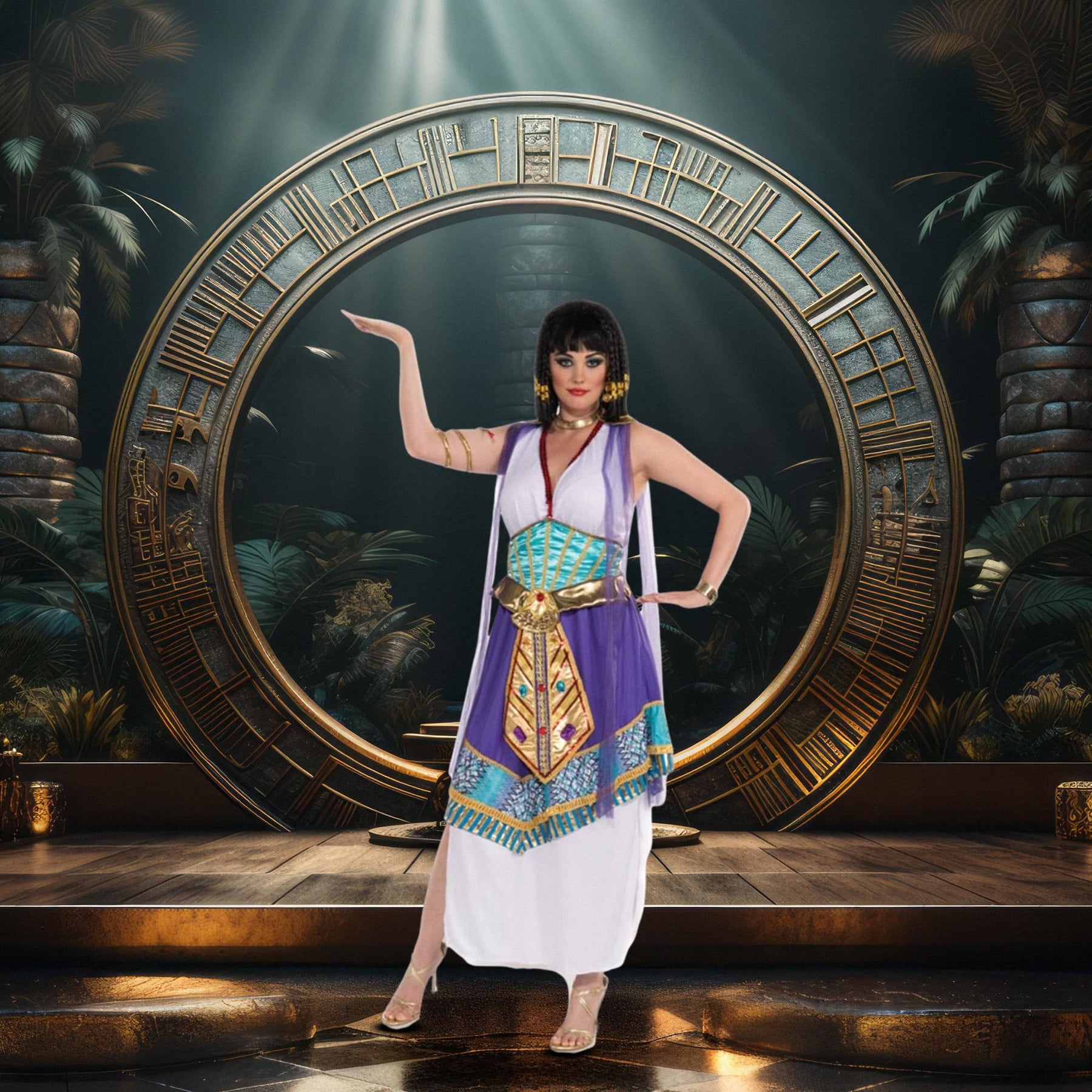 queen cleopatra dress Womens Pink Cleopatra Egyptian Queen Costume