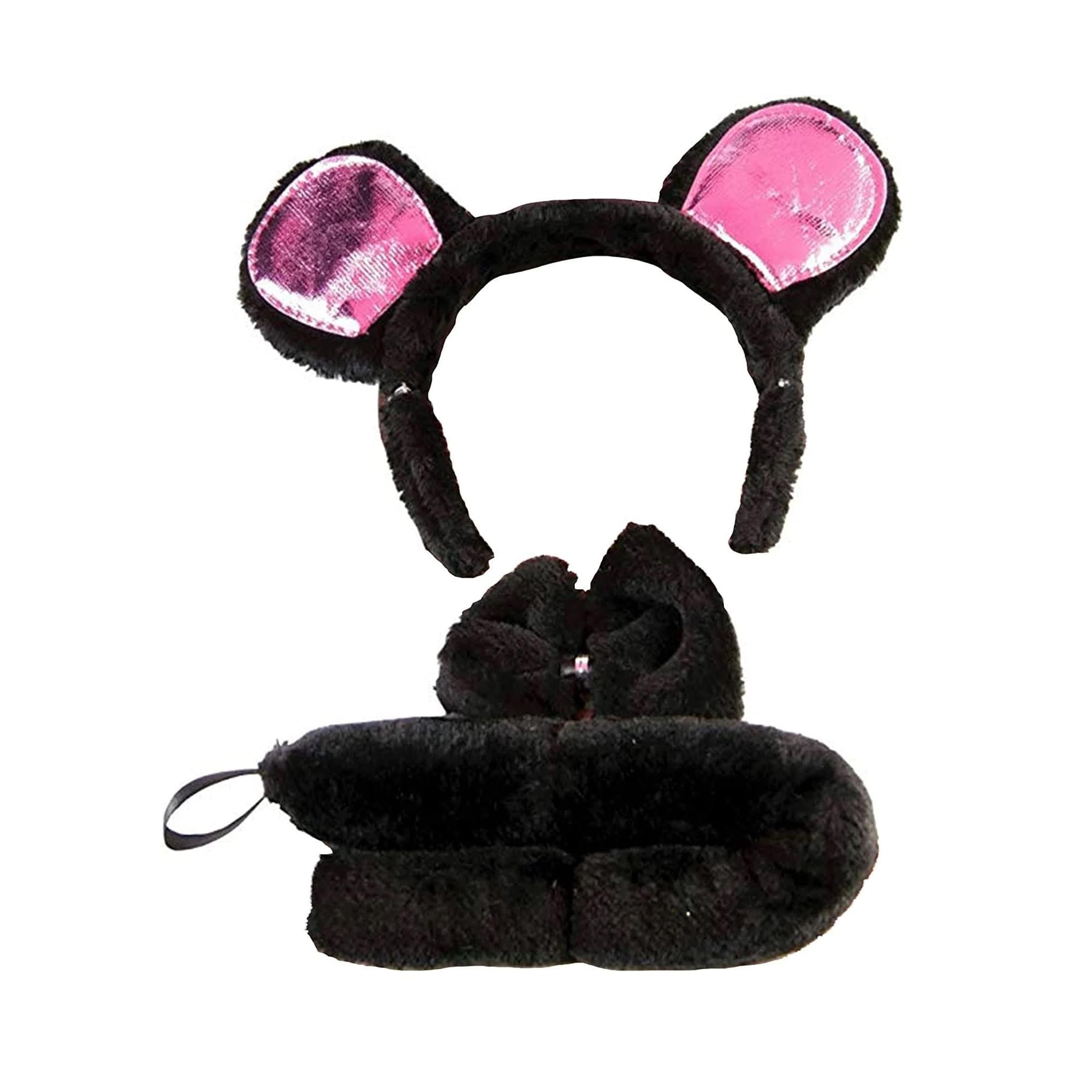 Black Mouse Headband Costume Accessory Set