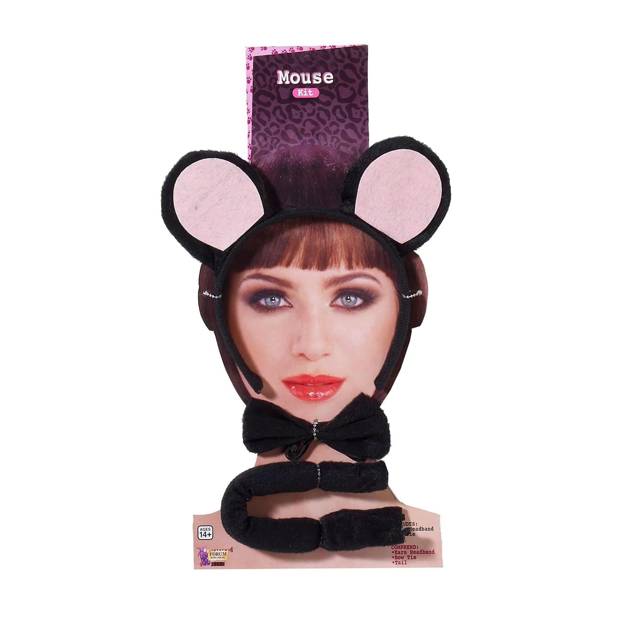 Black Mouse Headband Costume Accessory Set