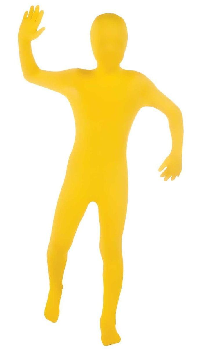 I'm Invisible Costume Stretch Body Suit Yellow Child Costume