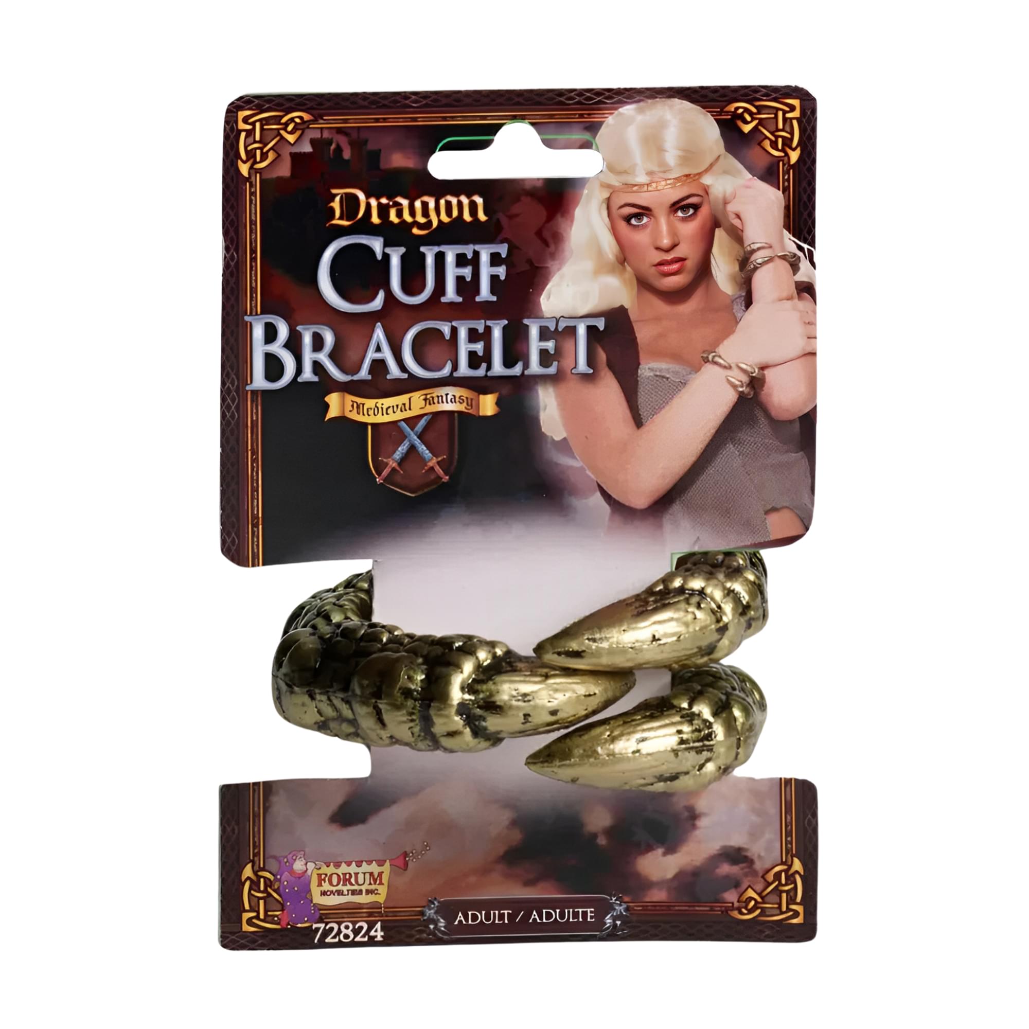 Medieval Fantasy Dragon Cuff Costume Bracelet