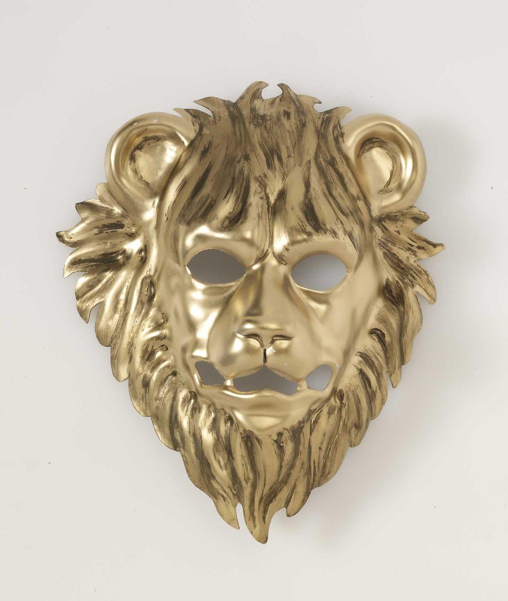 Golden Lion Animal Mask W/ Elastic Band One Size