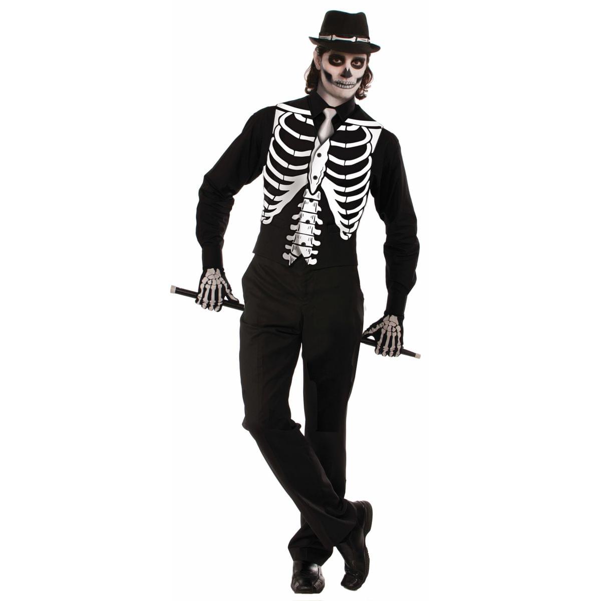 Skeleton Bones Adult Costume Vest
