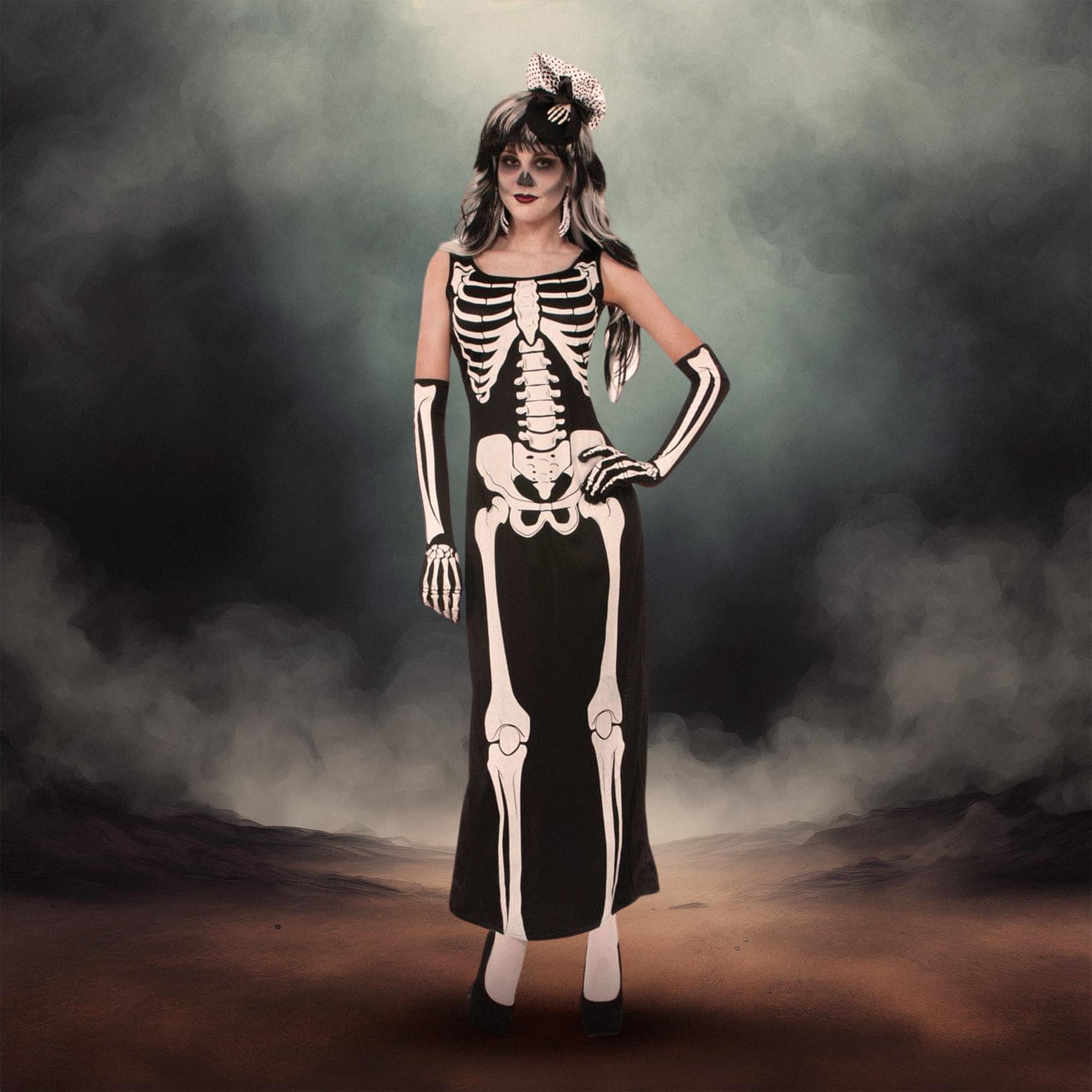 Skeleton Jumpsuit Adult Costume
