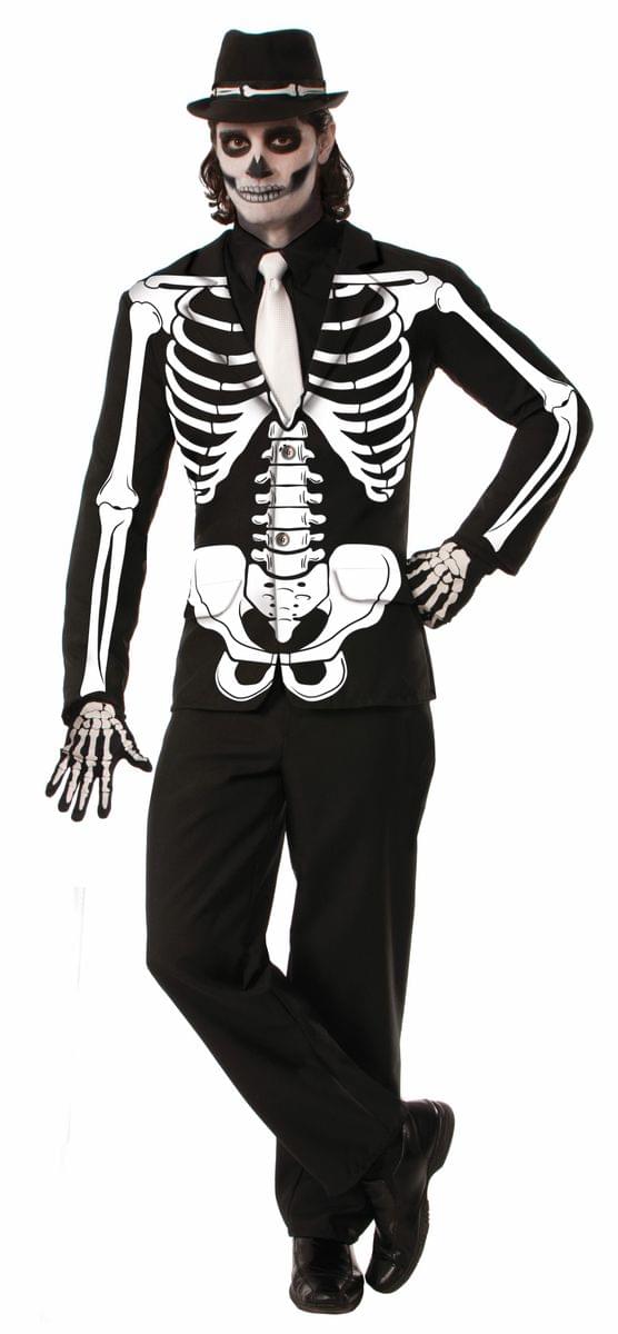 Skeleton Bones Adult Costume Jacket