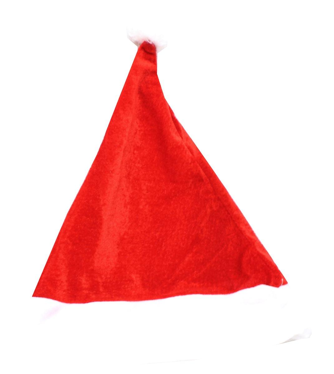 Christmas Velour Santa Claus Hat XL