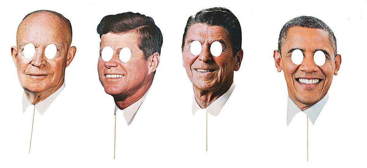 Presidents On Sticks Mask Kit Four Pack