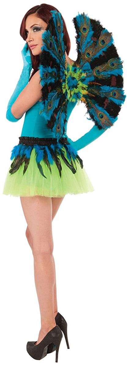 Peacock Wings Women's Deluxe Costume Accessory One Size
