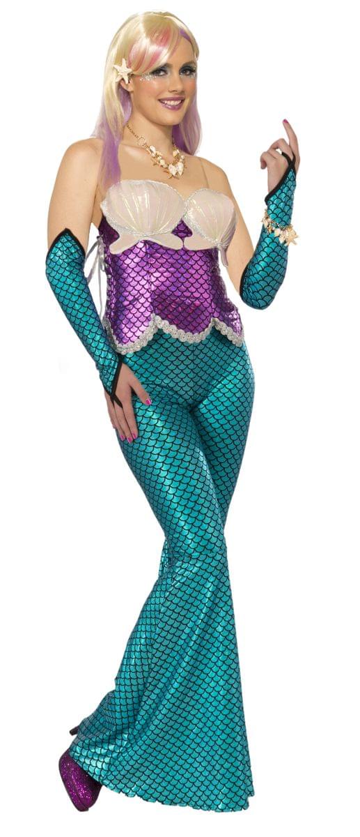 Mermaid Sexy Corset Costume Top Pink One Size