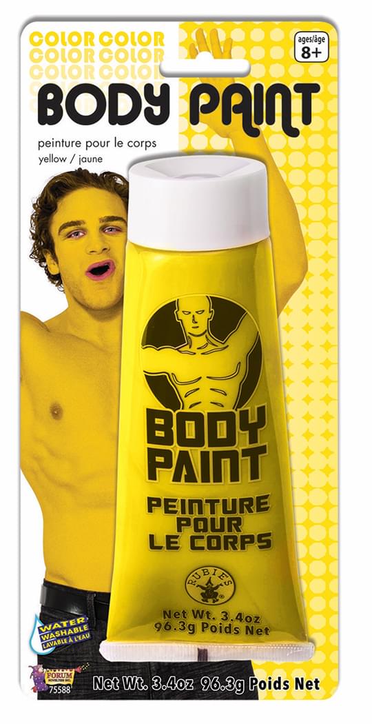Washable Body Paint 3.4oz Yellow