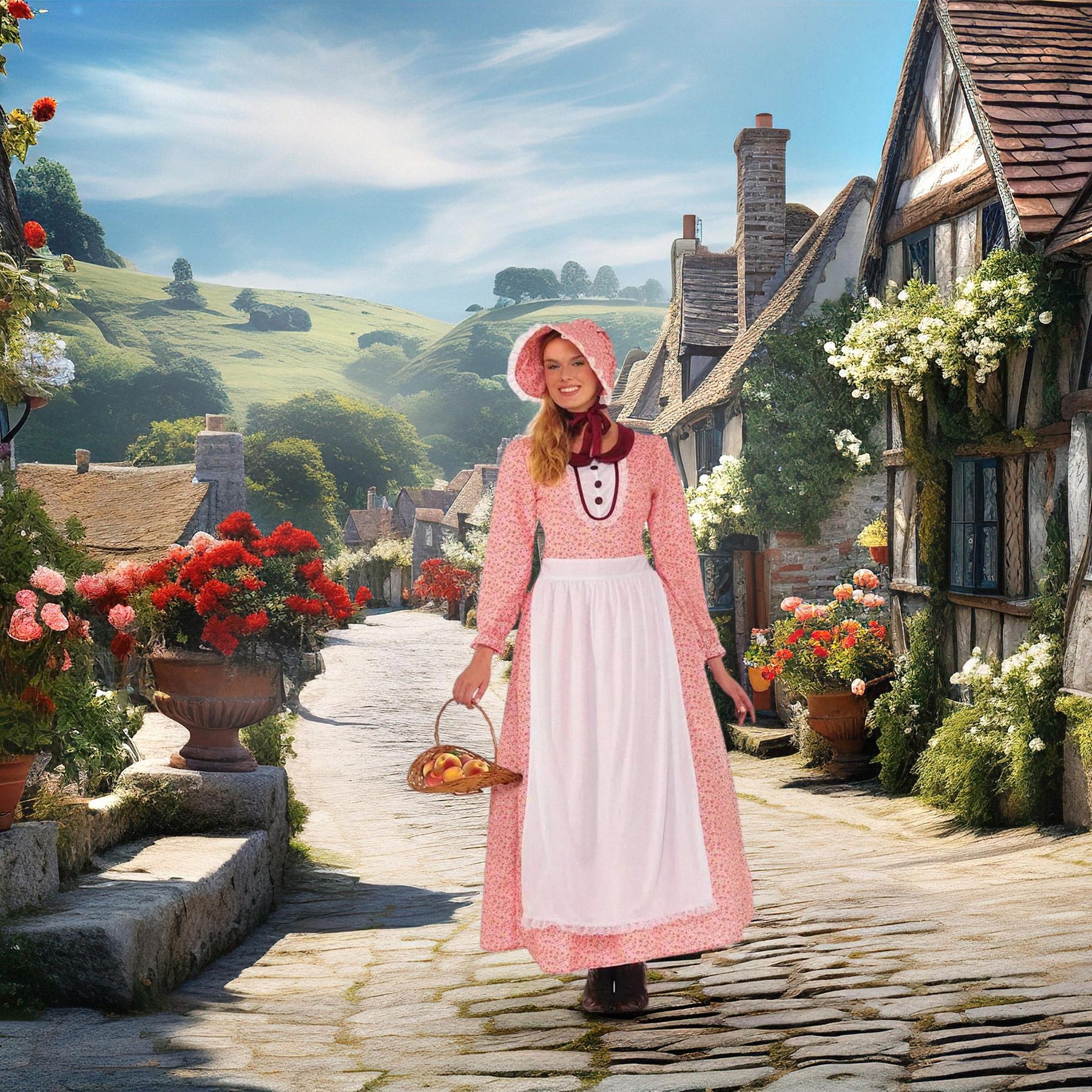 Forum Women's Pioneer Woman Costume, Pink, OS Forum Women's Pioneer Woman Costume, Pink, OS
