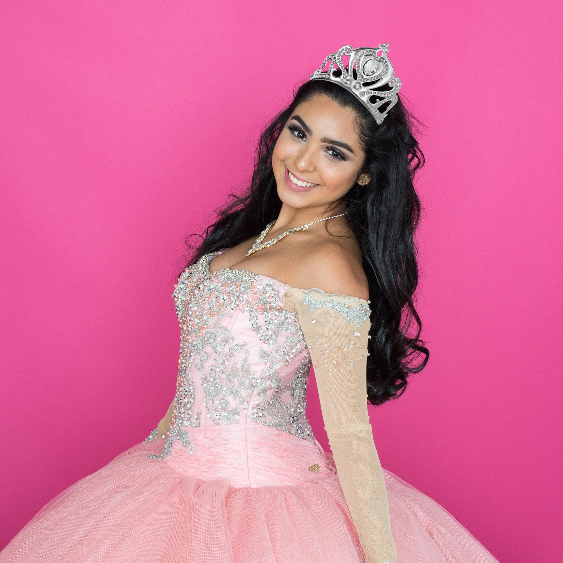 Royal Queen Costume Tiara Silver