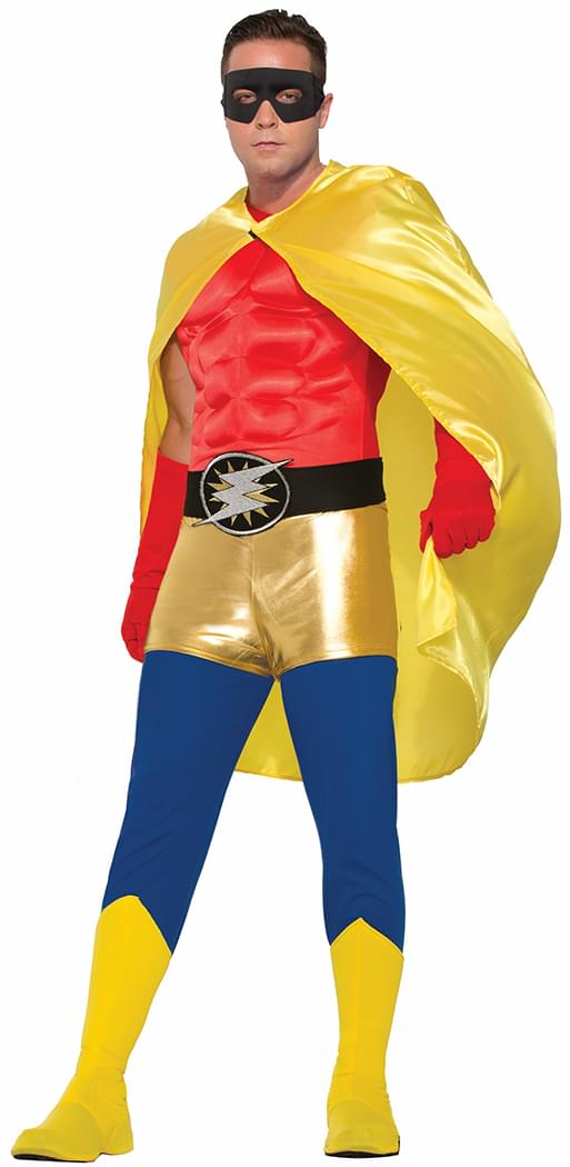 Superhero Yellow Costume Cape Adult