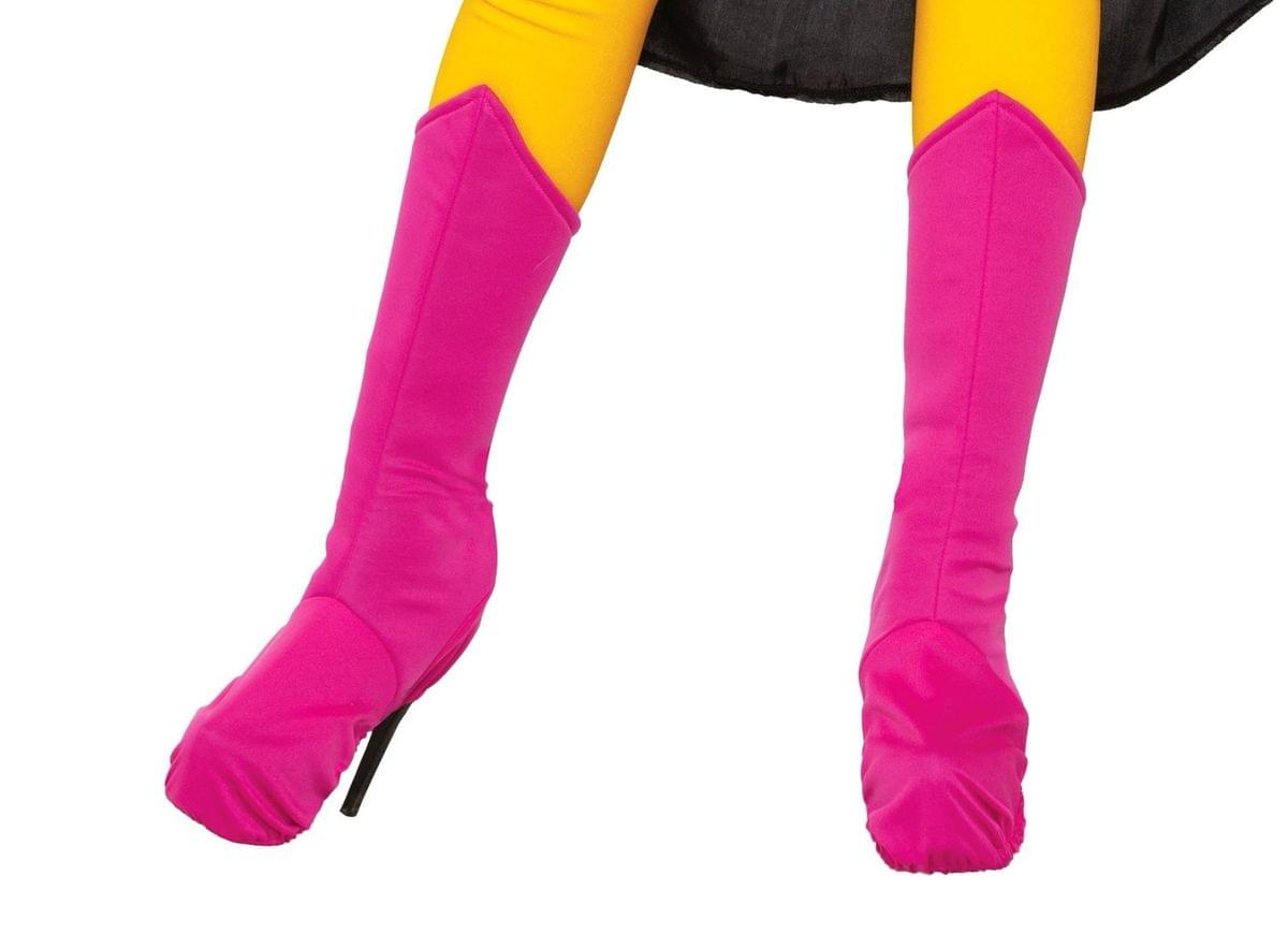 Superhero Pink Costume Boot Tops Adult