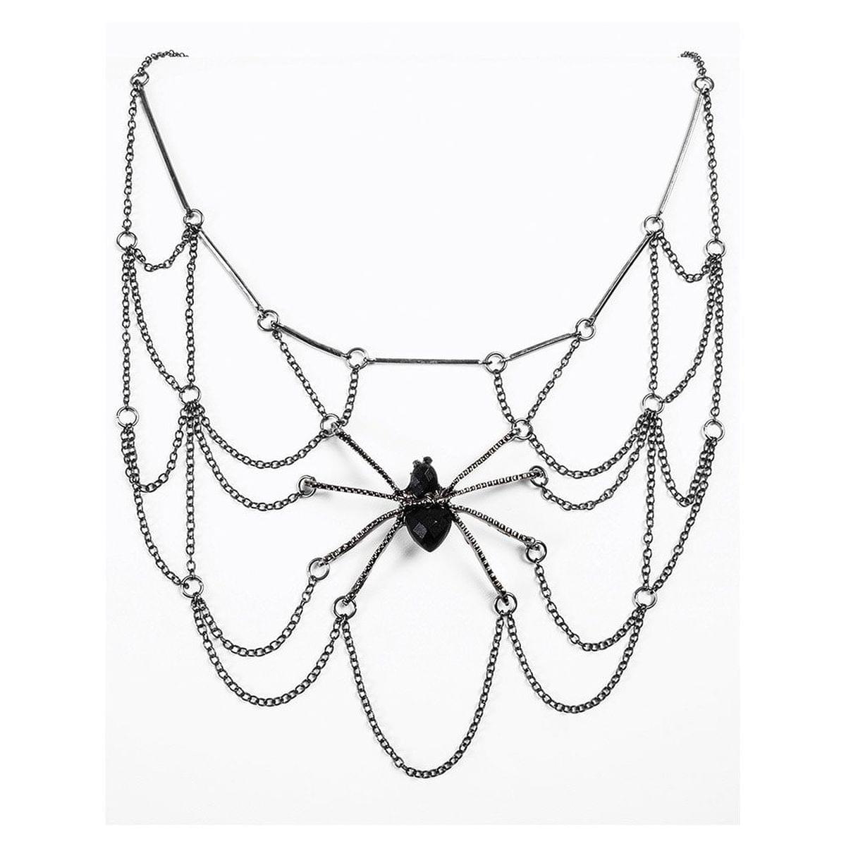 Witches And Wizards Spider Web Costume Necklace Adult