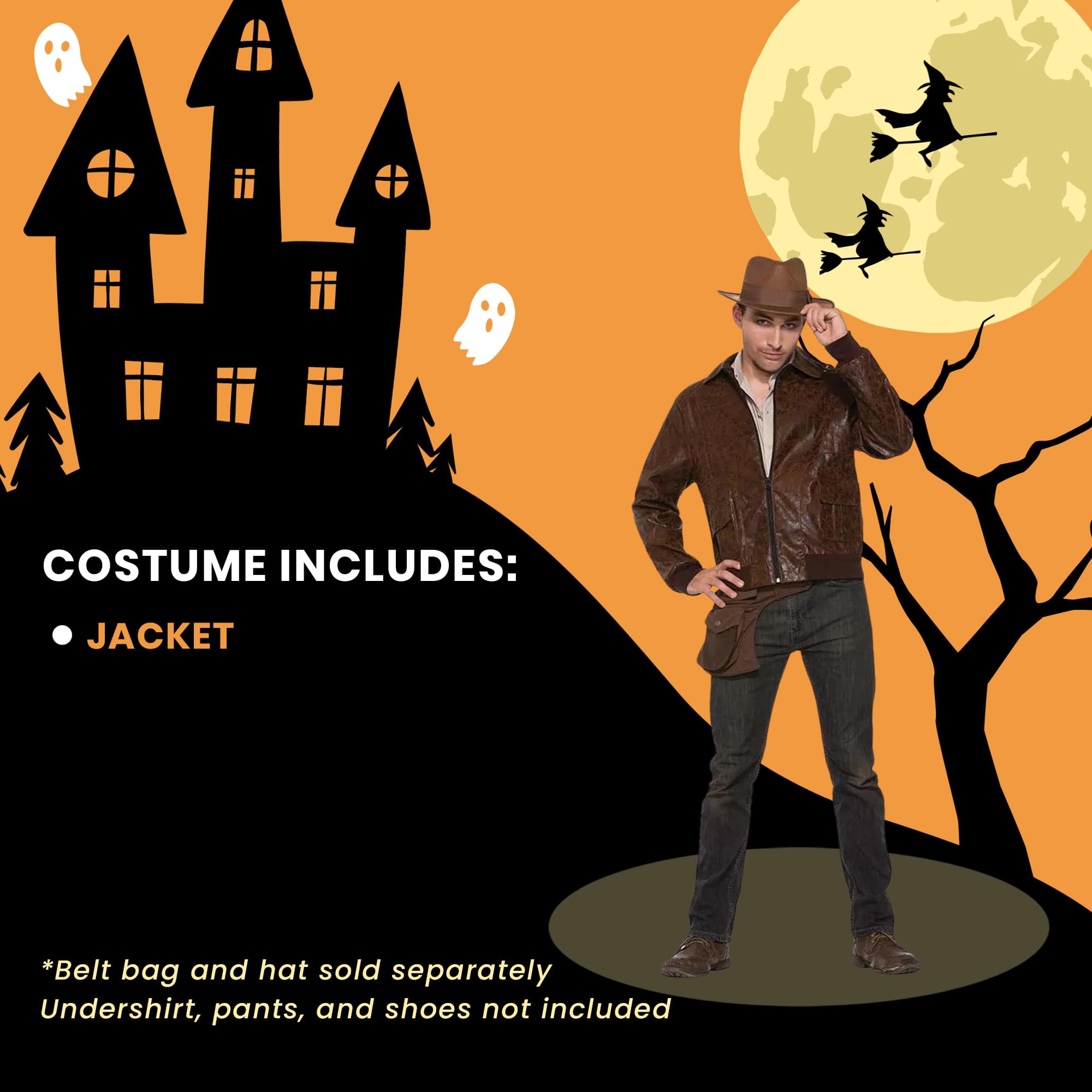 1940's Bomber Costume Jacket Adult Men