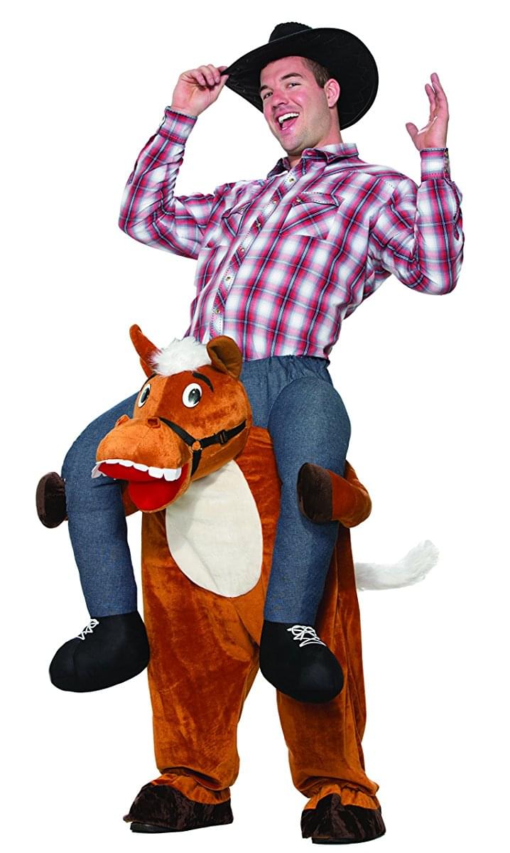 Shoulder Riding Adult Costume: Horse