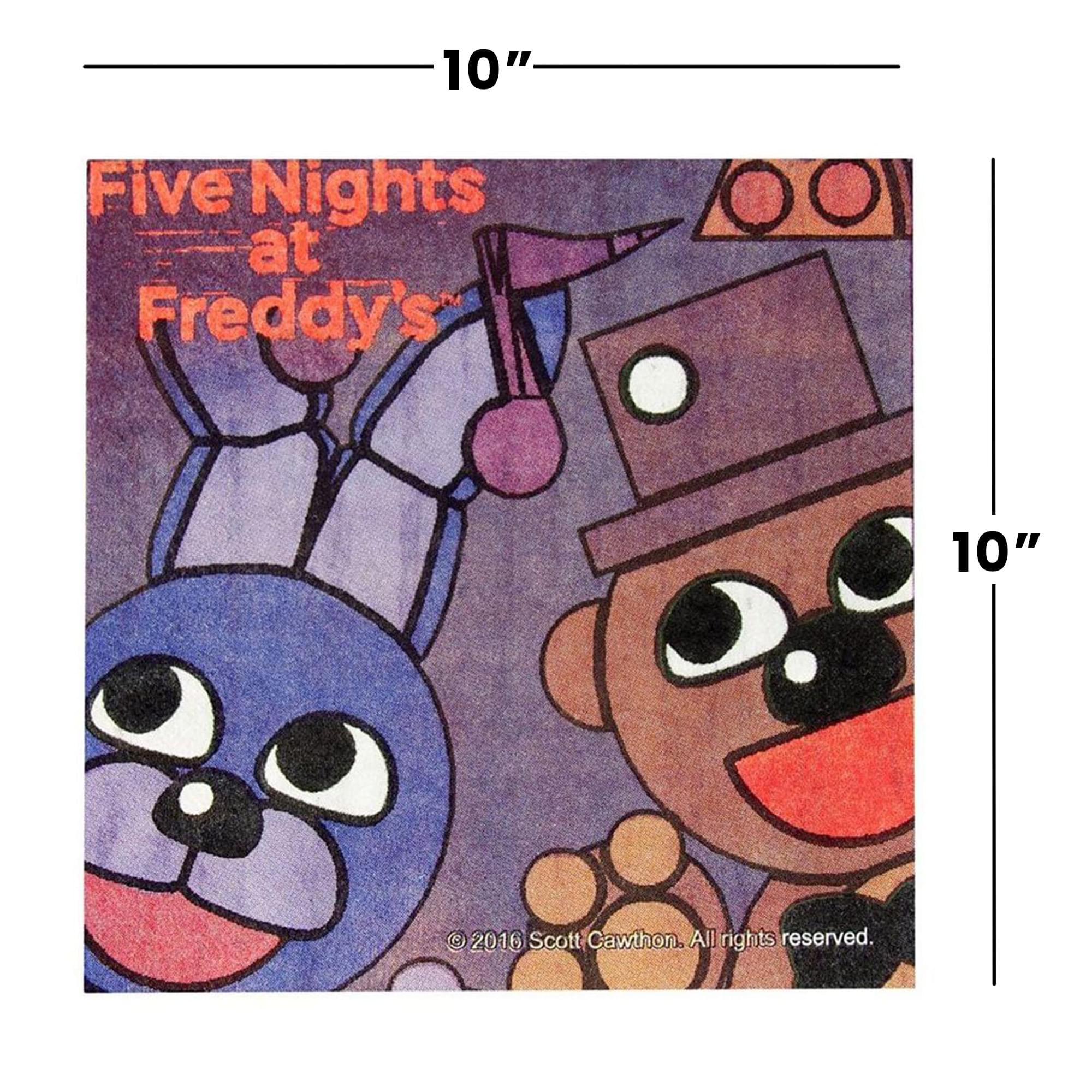 Five Nights at Freddy's 16 Count 10" Square Beverage Napkins