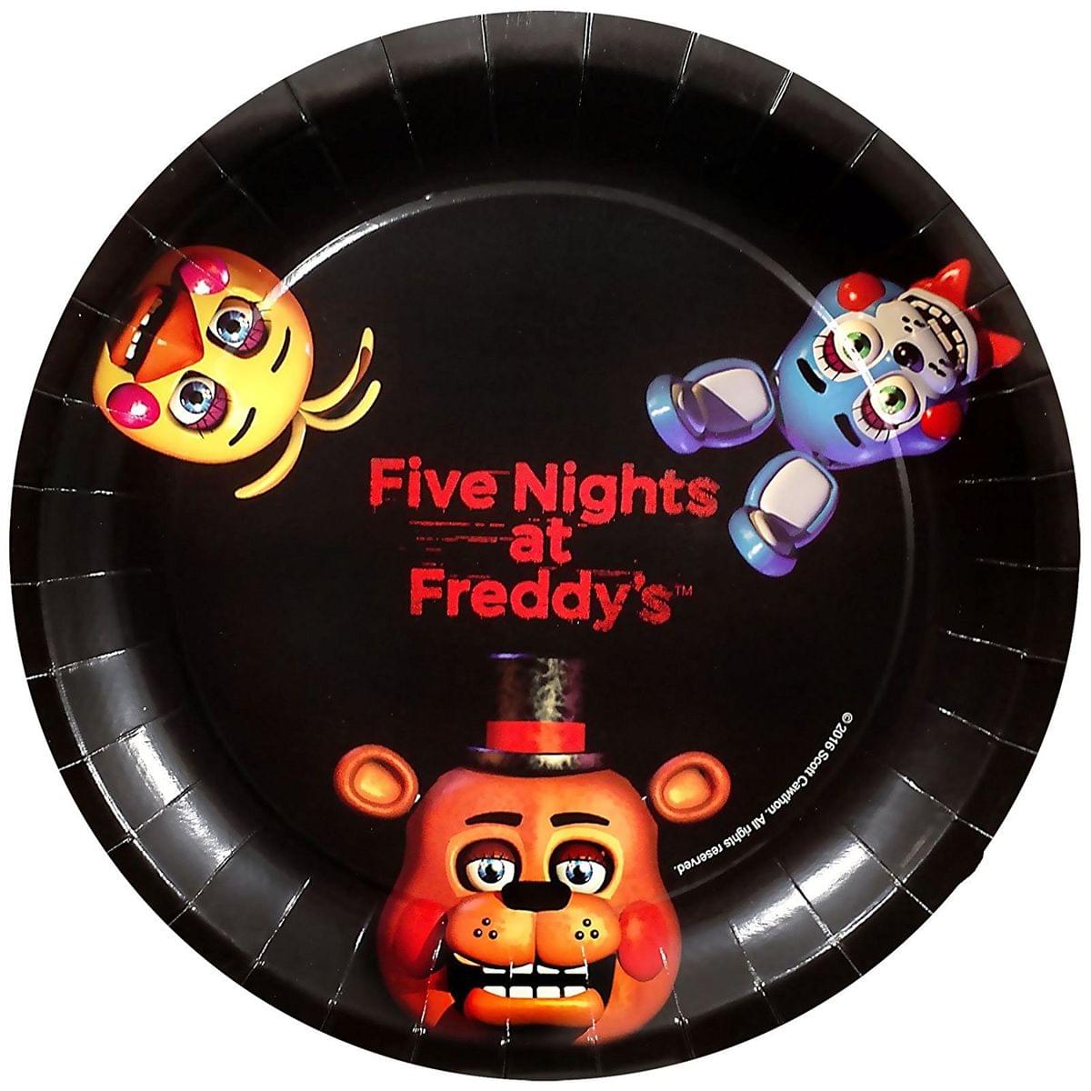 Five Nights At Freddy's 8ct 9" Round Paper Plates