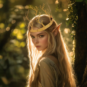 Antler Gold Costume Crown