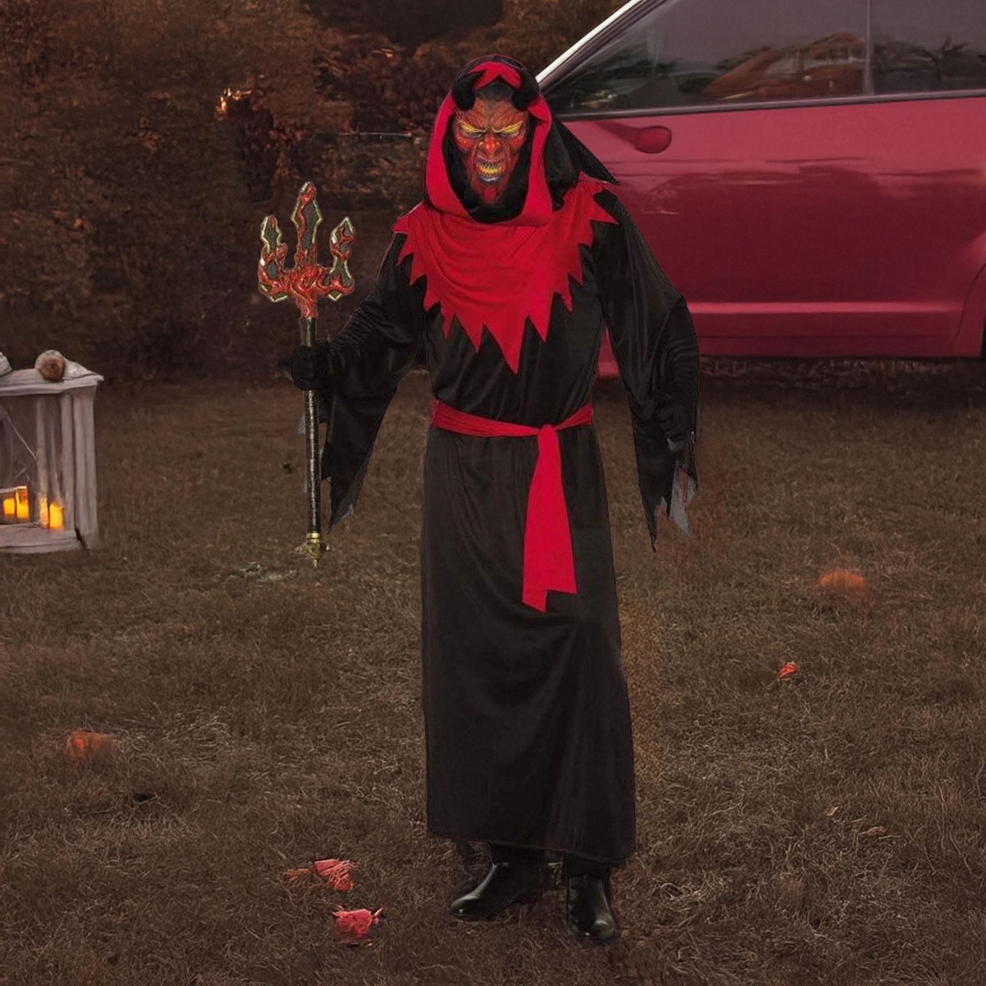 Demon Master Adult Costume Robe, Belt & Mask