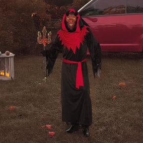 Demon Master Adult Costume Robe, Belt & Mask