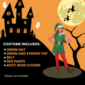 Santa's Helper Girl's Elf Costume