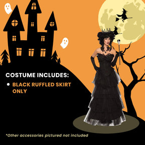 Evil Queen Women's Black Costume Skirt - Standard