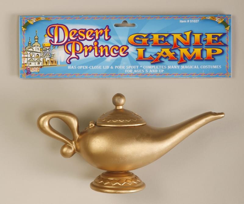 Gold Aladdin Genie Costume Lamp