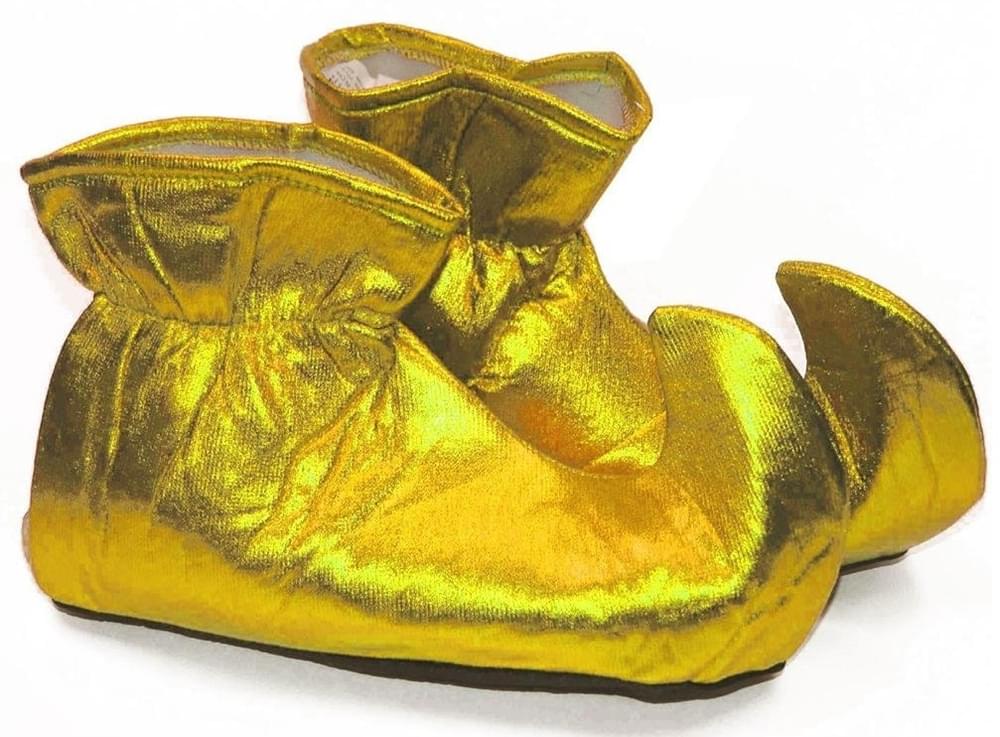 Christmas Elf Cloth Costume Shoes: Gold