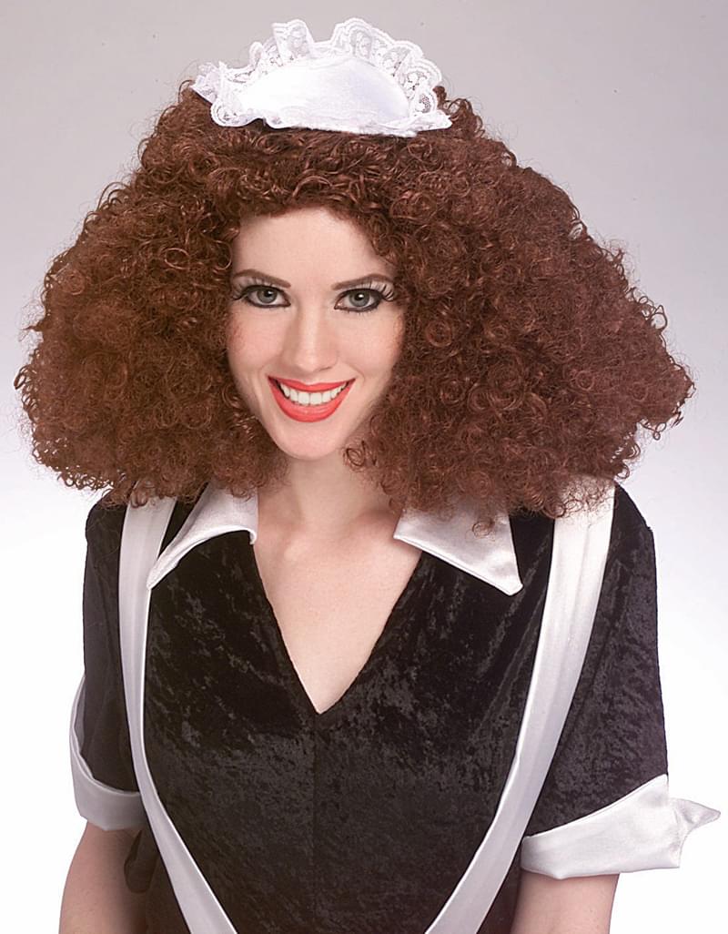 Rocky Horror Magenta Brown Adult Costume Wig