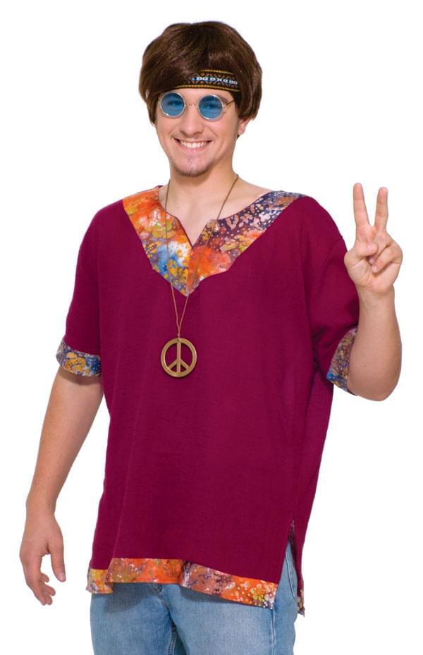 Groovy Hippie Costume Shirt Adult