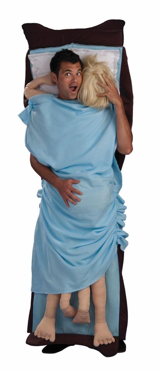 Double Occupancy Funny Man Woman Bed Costume Adult