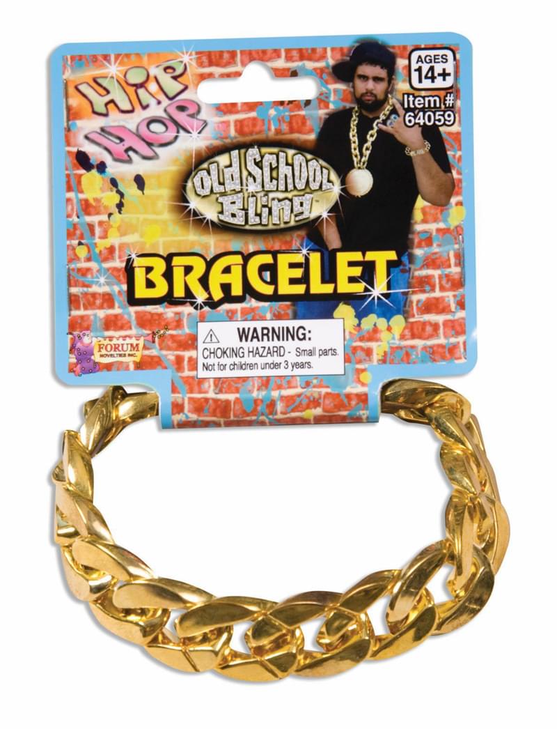 Hip Hop Big Links Gold Costume Bracelet