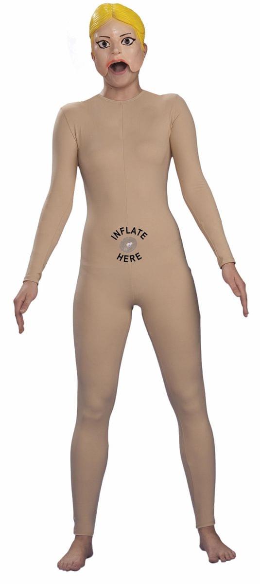 Fake Naked Nude Inflatable Doll Woman Costume