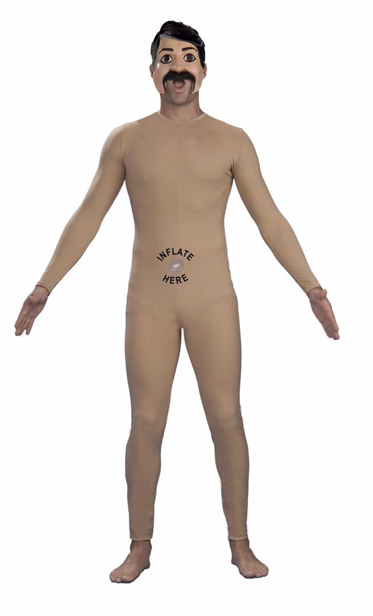 Fake Naked Nude Inflatable Doll Man Costume
