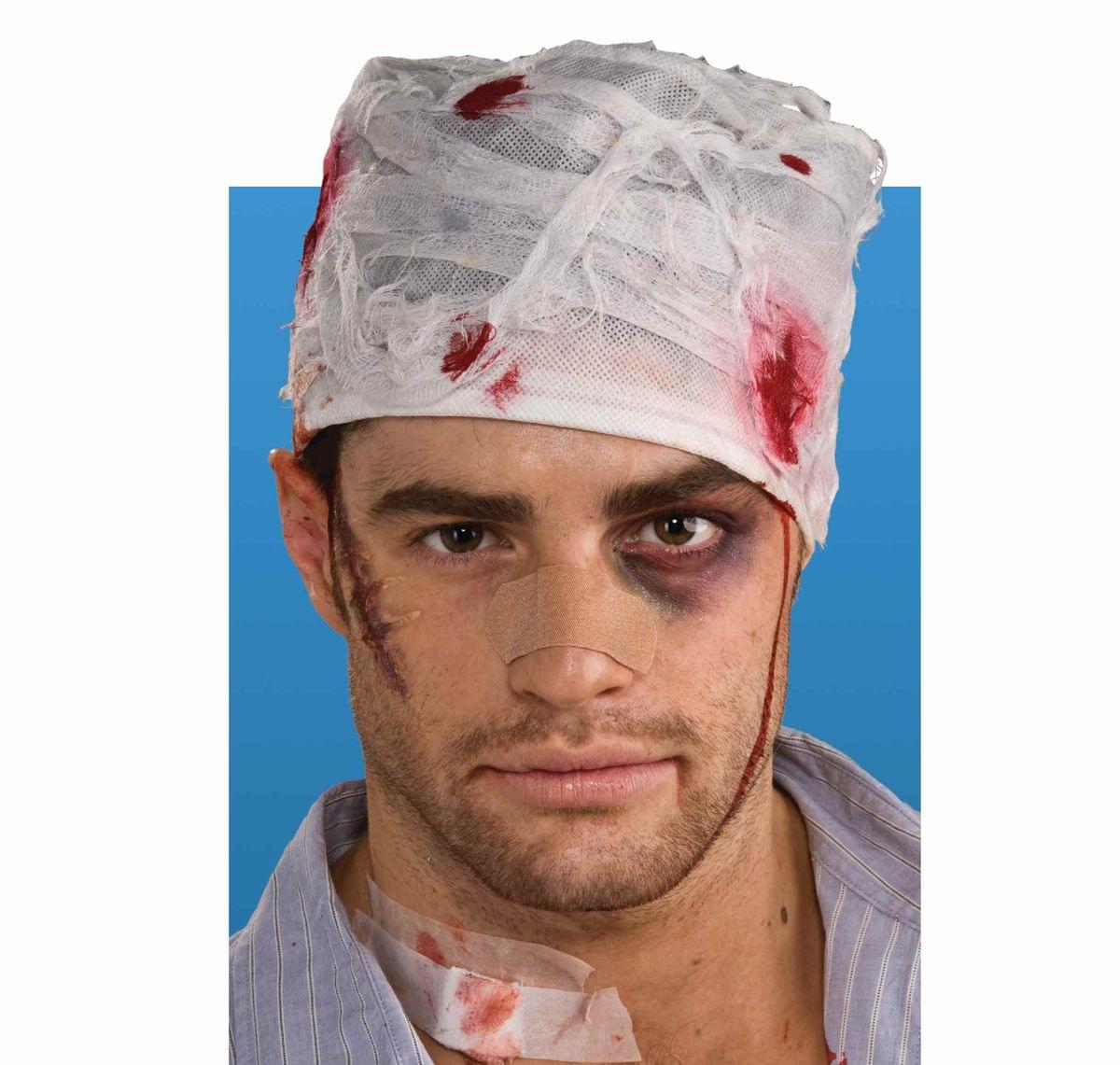 Bloody Head Bandage Costume Accessory