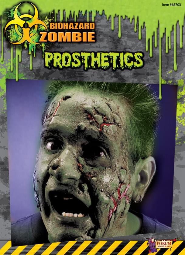 Biohazard Zombie Costume Makeup Facial Prosthetics