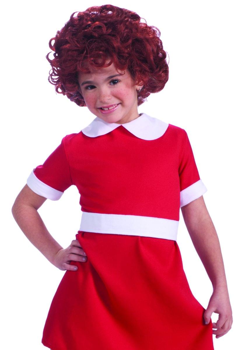 Little Orphan Annie Red Costume Wig Child