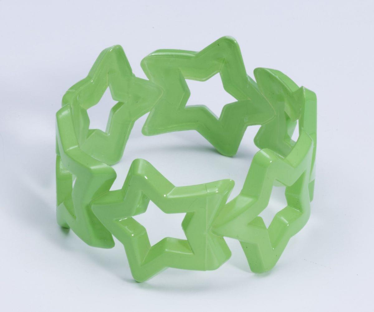 Club Candy Star Bangle Costume Bracelet: Green